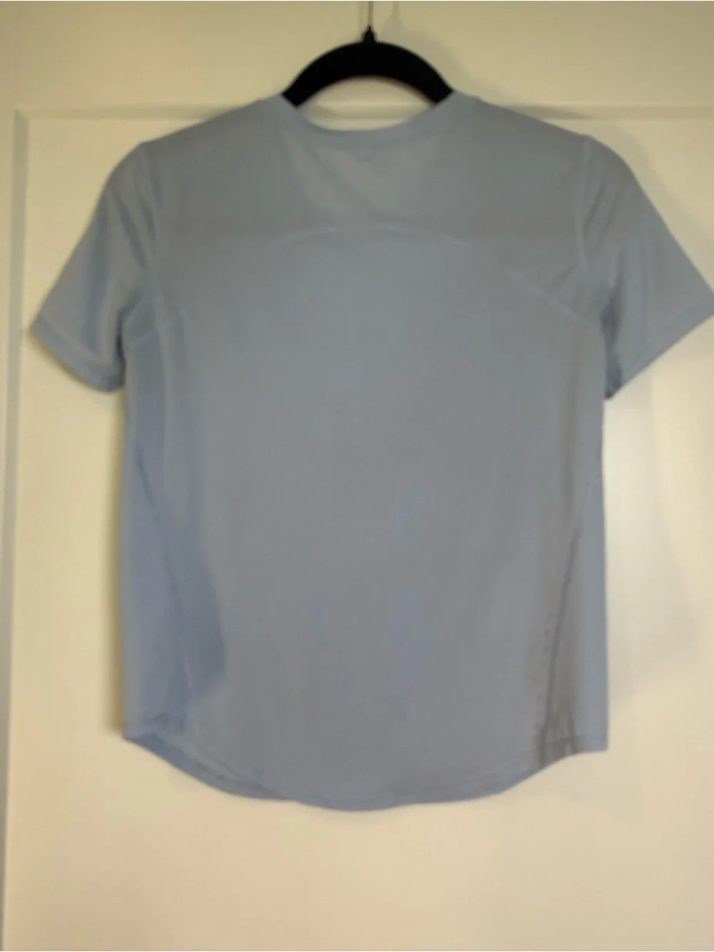 Lululemon Light Blue Short Sleeve Running Athletic Shirt Size 2
